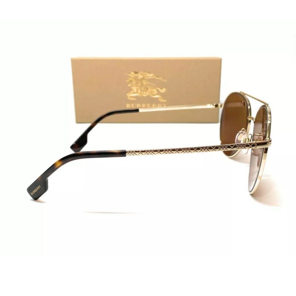 Burberry Women's Gold and Brown Sunglasses! - Picture 3 of 4